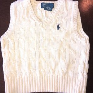 Ralph Lauren cable knit cotton sweater vest